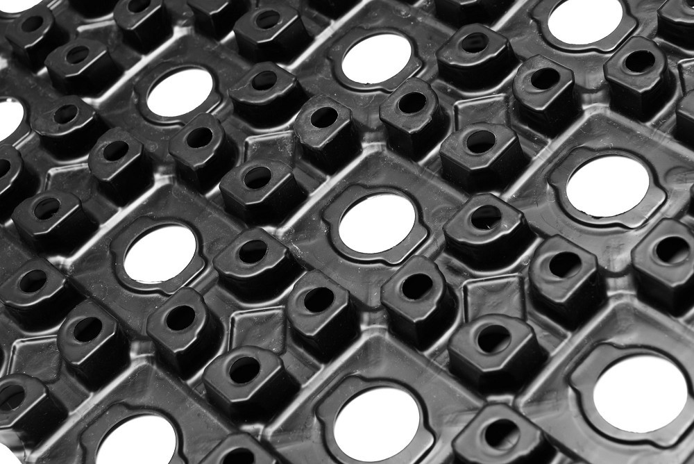Mini-Noppenelement Rohrträgerplatte, draufsicht