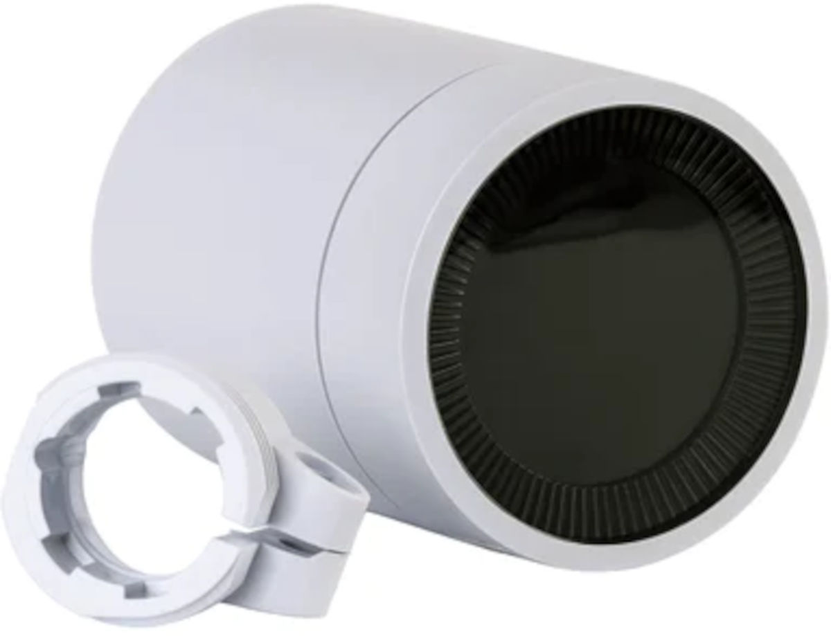 Wesmartify Smart Home Heizkörperthermostat Premium, Schrägansicht, vor weißem Hintergrund