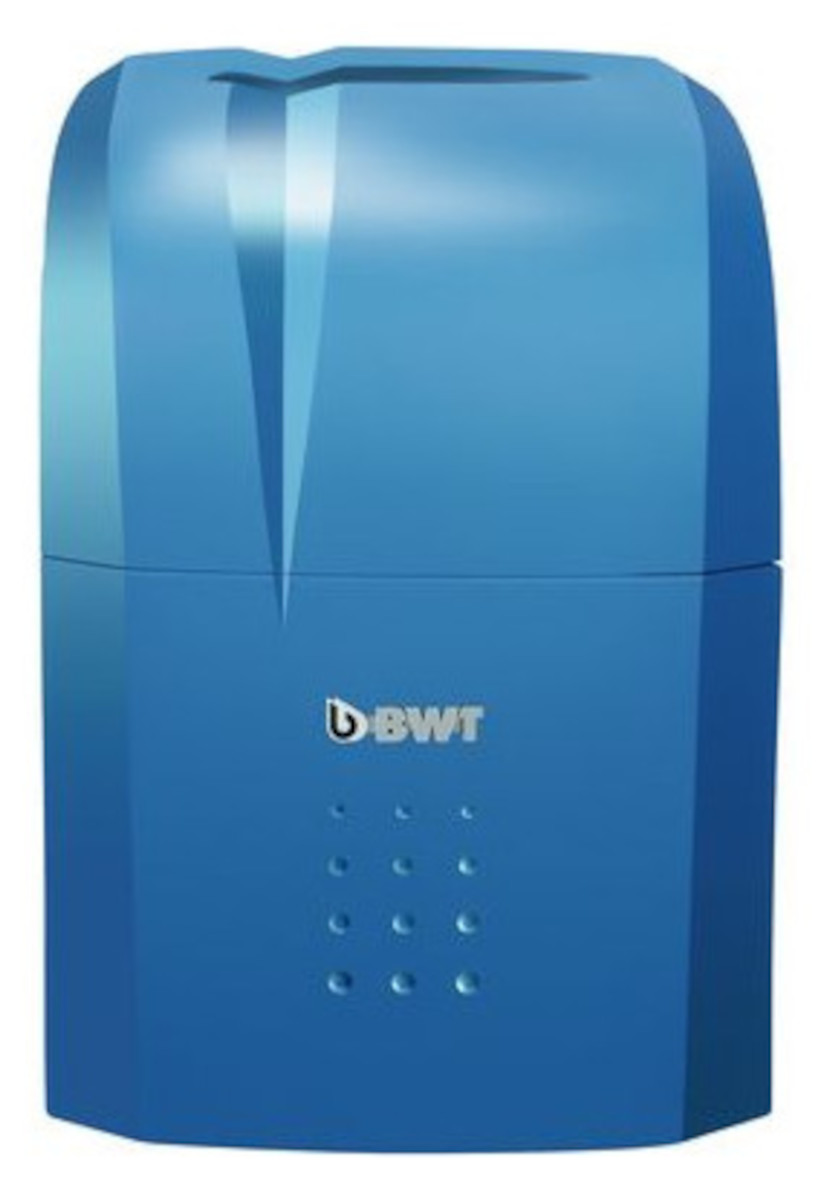 BWT AQA life S Weichwasseranlage Duplex, Frontansicht, vor weißem Hintergrund