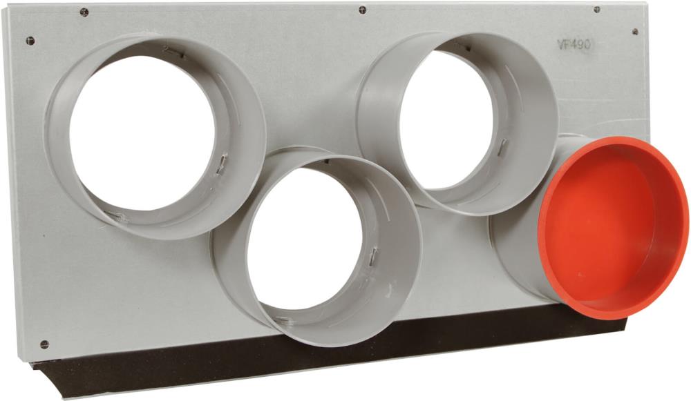 Luftverteiler fuer die Verteilerfront von Zewotherm