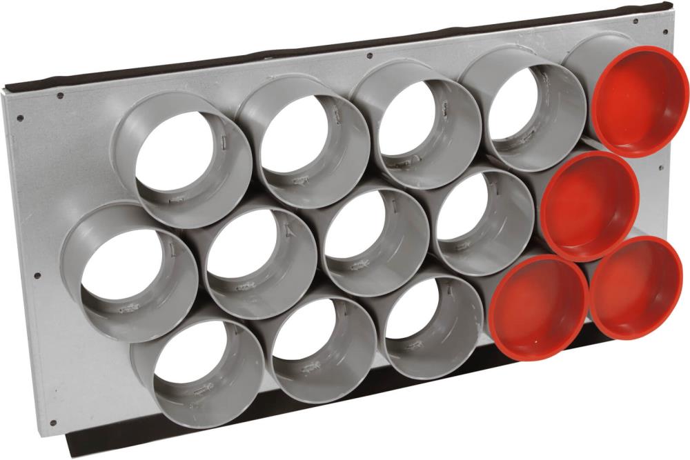 Zewotherm Luftverteiler Verteilerfront AirFlex, 15 x Ø 75 mm, 515 x 270 mm
