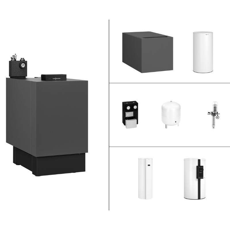 Viessmann Paket Vitoladens 300-C, Setdarstellung, auf weißem Hintergrund