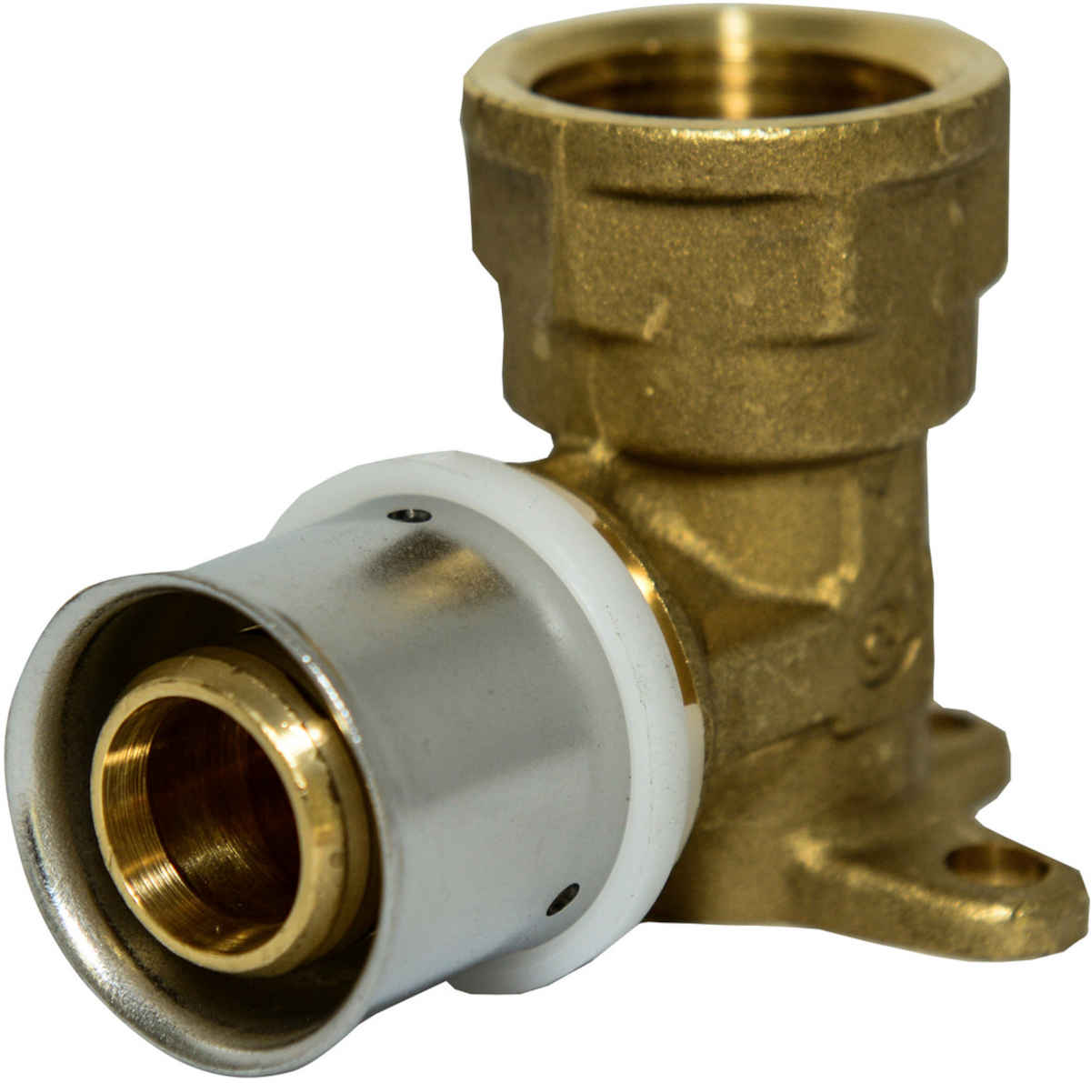 Pressfitting Wandwinkel IG 52 mm - 26 x 3 - 3/4 Zoll