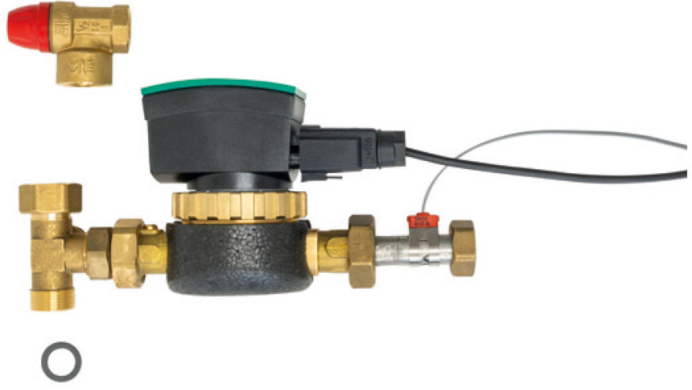 ZEWO Vormischset für Eco, FW-E40 Serie, Komplettansicht, vor weißem Hintergrund