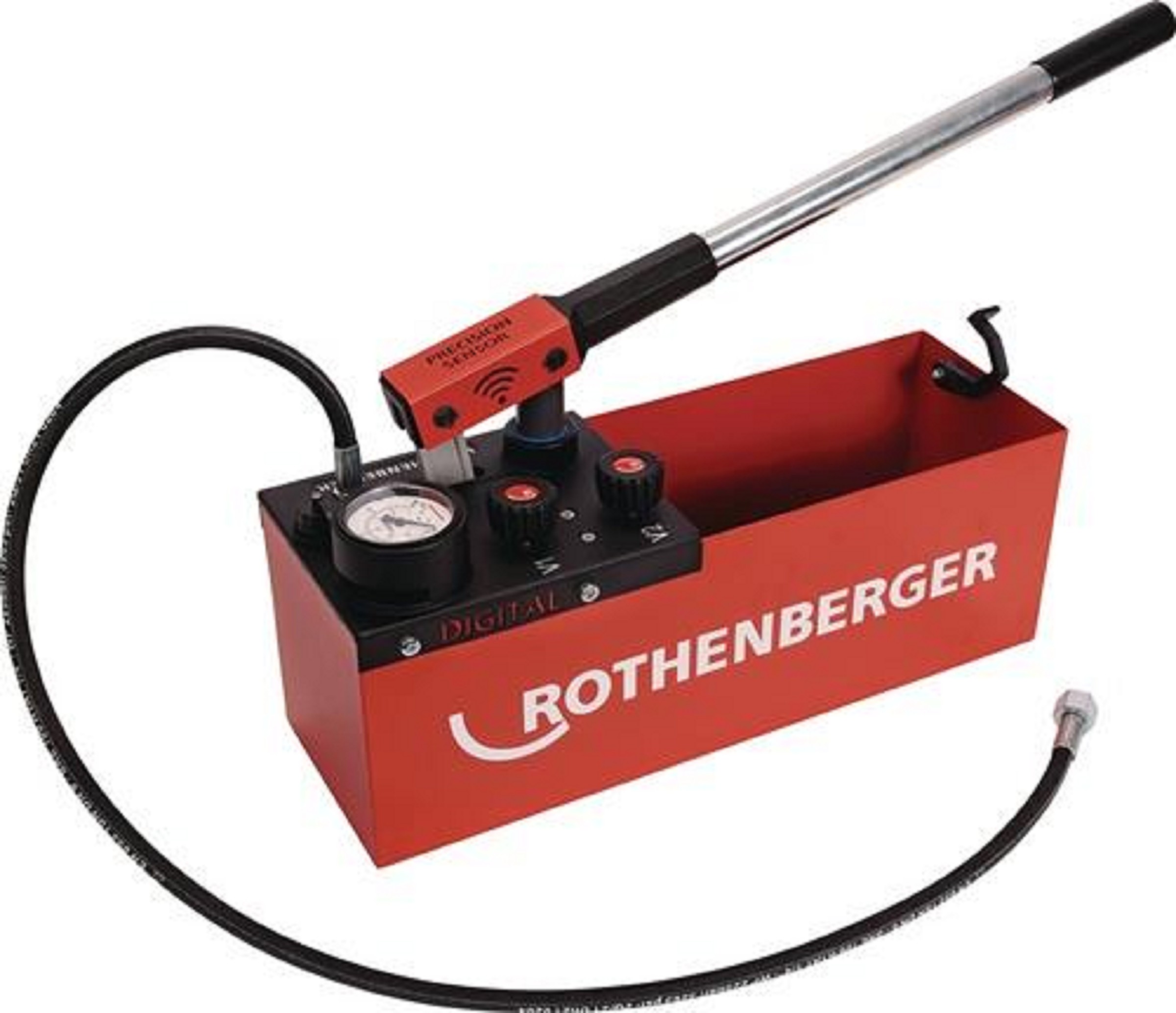 Prüfpumpe RP 50 dig.0-30bar R 1/2 Zoll Saugvolumen p.Hub ca.45ml | ROTHENBERGER