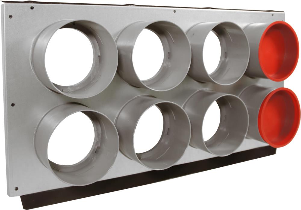 Zewotherm Luftverteiler Verteilerfront AirFlex, 8 x Ø 75 mm, 575 x 200 mm