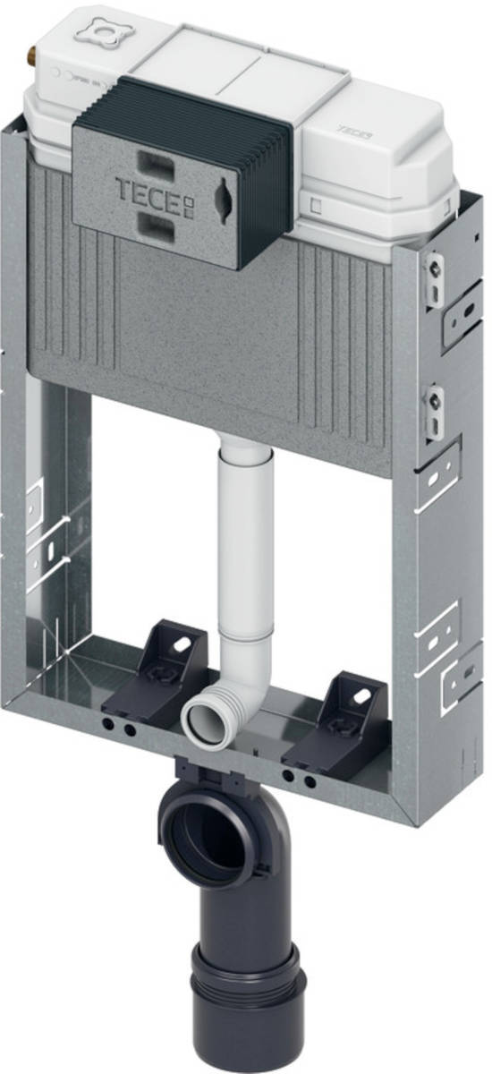 TECEbox WC-Modul mit Uni-Spülkasten, Bauhöhe 1060 mm, Vorderansicht, vor weißem Hintergrund