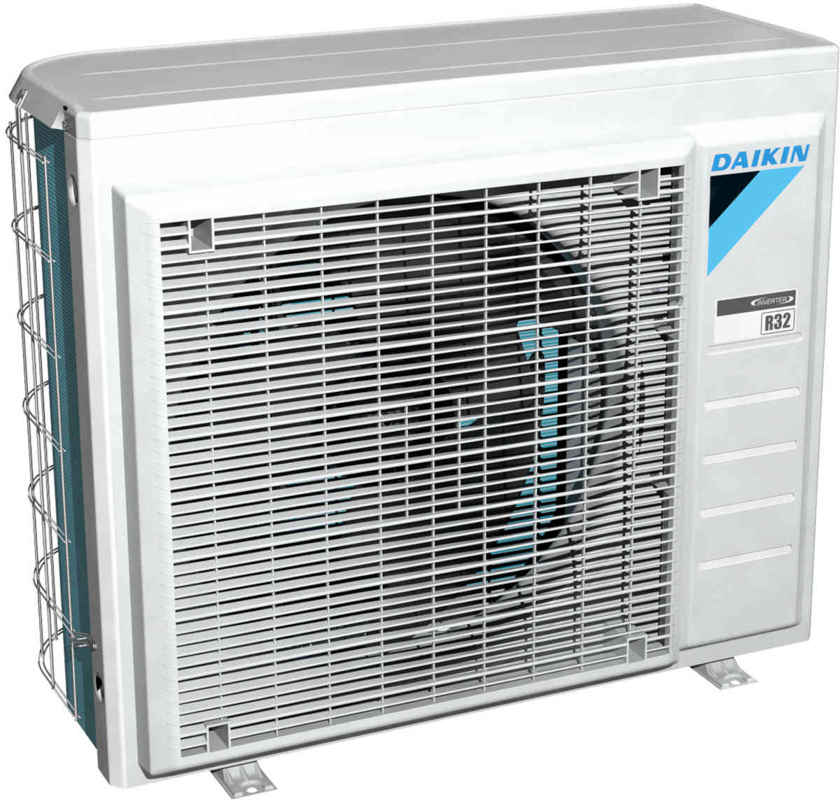 Daikin Altherma 3 R ECH2O 508 H/C Komplettset, Außeneinheit, vor weißem Hintergrund
