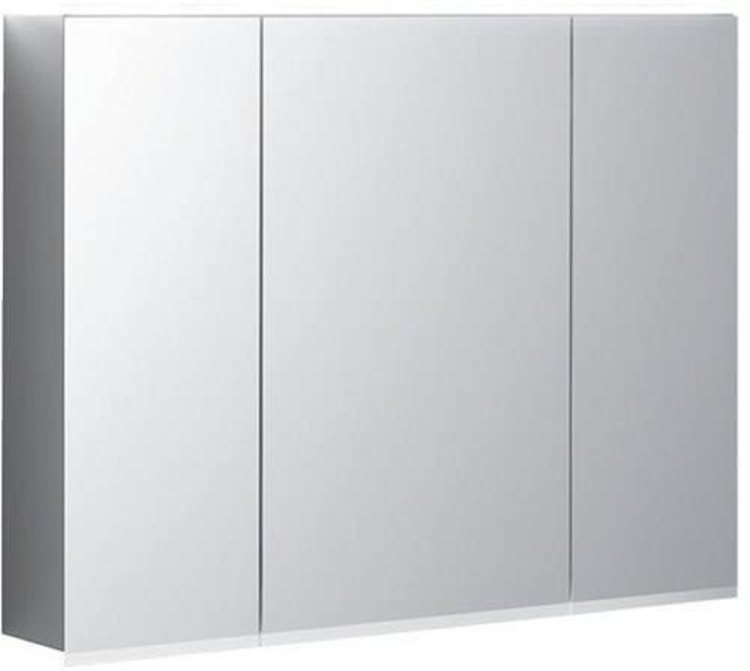 Spiegelschrank | Option Plus | 90x70x17,2cm | m.Beleuchtung, drei Türen