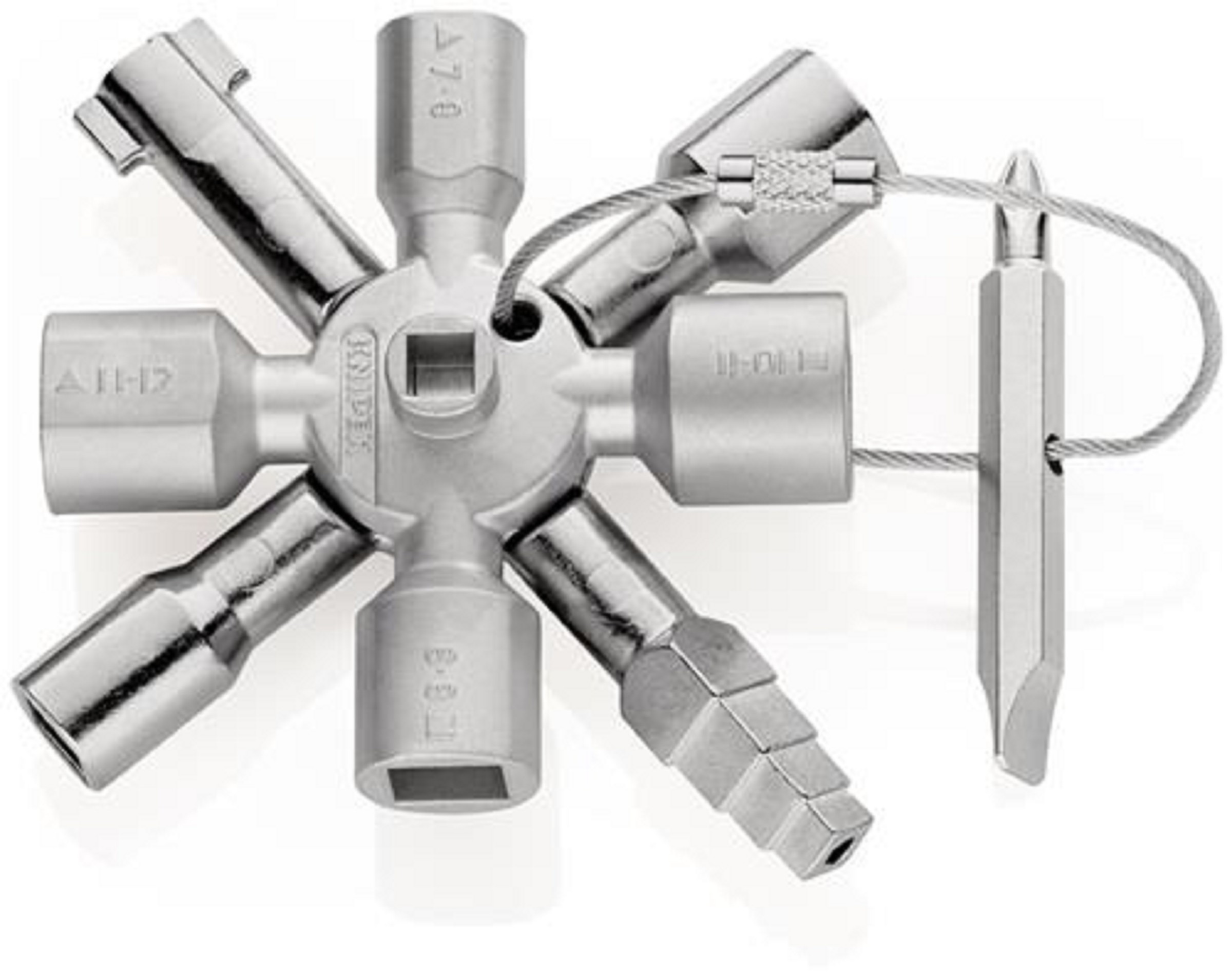 Schakelbord-sleutel Twin-Key, Knipex